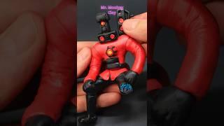 How To make Crashed Titan Speakerman (Skibidi Toilet) witch Polymer Clay #shorts #magicalclay #tvman