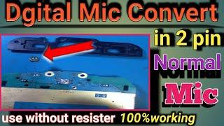 How to repair 4 pin mic using 2 pin normal mic. Digital 4 pin 5 pin mic convert to 2 pin mic #Shorts