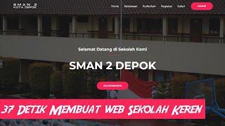 37 DETIK MEMBUAT WEB SEKOLAH KEREN