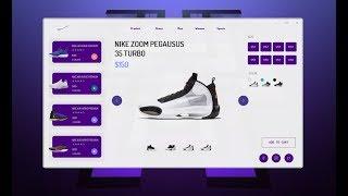 C# UI Design - Transition NIKE Dashboard - Visual Studio Winform App GUNA