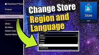 How to Change PSN Country Region and Change LANGUAGE in Playstation 4 Store