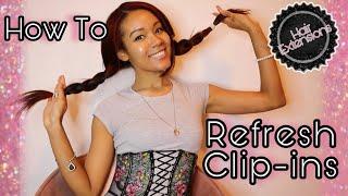 How To Refresh Hair Clip ins / Extensions ‍️