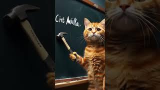 Cat teacher  #cat #cute #kittten #catlover #cutecat #aiimages #aicat #ai#catvideos