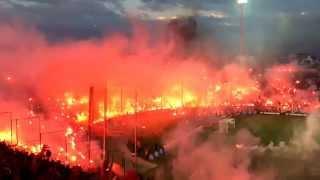 PAOK - Olympiacos 1-0 (Greek Cup semi-final, teams entrance) Toumba Stadium