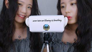 ASMR Twin Ear Blowing & Breathing for Your Deep Sleep | 2 Hours (No Talking)