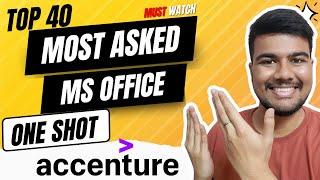 Top 40 MS Office Questions to Crack Accenture
