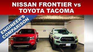 2022 NISSAN FRONTIER PRO-4X vs 2021 TOYOTA TACOMA TRD PRO - WHICH IS BETTER?  ENGINEER'S COMPARISON