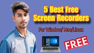 Top 5 Free Screen Recording Softwares For Windows , Macs and Linux | Tech With Abrar Wasi