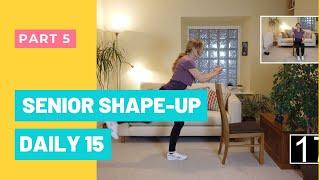 SENIOR SHAPE-UP DAILY 15 MINS | HITT WORKOUT | PART 5 | ALL ABILITIES WITH JOANNA