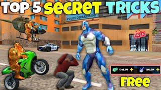 Top 5 Big Secret Tracks In Rope Hero Vice Town | Rope Hero Vice Town || Junnu Malik Gaming