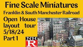 Franklin & South Manchester Railroad Layout Tour 2024 Part 1