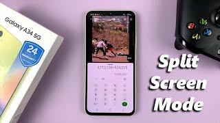 How To Use Split Screen Mode In Samsung Galaxy A34 5G