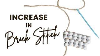 How to Increase in Brick Stitch - Beginners Beading Tutorial