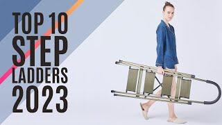 Top 10: Best Folding Step Stools of 2023 / 4 Step Ladder / Portable Sturdy Steel Ladders