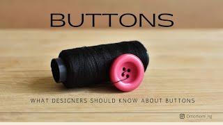 How to fix buttons |Types of buttons for clothing | button tips| Let's make fabric buttons