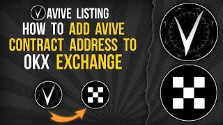 HOW TO ADD AVIVE CONTRACT ADDRESS TO OKX WALLET #avive #okx #contractaddress