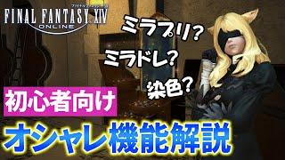 【FF14】初心者向けオシャレ機能の解説【ミラプリ/ミラドレ/染色】