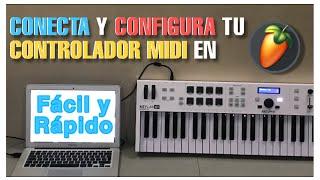 Como CONECTAR Y CONFIGURAR un CONTROLADOR MIDI en FL STUDIO 20