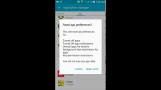 Android How To Reset App Preferences