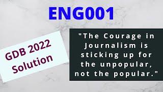 ENG001 GDB Solution 2022 | #easylearningclub