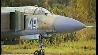 МиГ-23 звено боевых Озерное // MiG- 23 flights at the  Ozernoye AFB