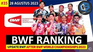 Ranking BWF Terbaru Setelah BWC 2023 : Apriyani Fadia Melesat Masuk 8 Besar Dunia ! #rankingbwf