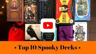 Top 10 Spooky Tarot & Oracle Deck Collection 