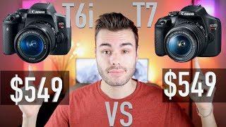 Canon T6i (750D) vs Canon T7 (1500D)