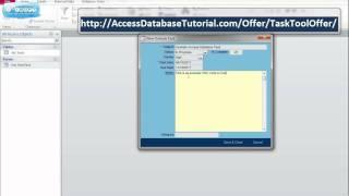 Microsoft Access Database Tutorial | Access VBA to Outlook Task Tool