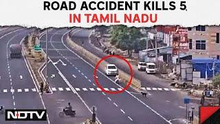 Road Accident In Tamil Nadu | SUV Flips After Hitting Divider At High Speed In Tamil Nadu, 5 Dead