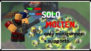 TDS molten SOLO start with minigunner/farm/commander