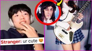 FAKE GIRL Bassist TROLLS ON OMEGLE (Epic Reactions)