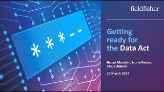 Privacy webinar - Get ready for the Data Act