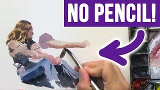 How to paint loose watercolor people - TODAY!