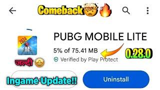 Pubg Lite New 0.28.0 Update 2024 | Pubg Mobile Lite 0.28.0 Comeback Update 2024 