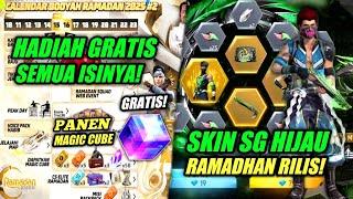 BOCORAN FF RAMADHAN 2025 | KALENDER PART 2 RAMADHAN,SKIN SG TERBARU,EVENT BUNDLE FF TERBARU,DLL