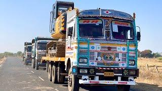 FIRST TIME WORKING | NEW JCB 205 NXT EXCAVATOR WITH TATA 2518 TIPPERS | JCB POCKLANE MACHINE