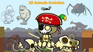 All Animals Evolution And Captain Reaper (EvoWorld.io)