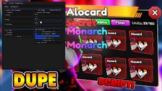 Anime Vanguards Script GUI / HACK & SCRIPT | ROLLBACK & MACRO AUTOFARM INF GEMS [DUPE UNITS] & MORE