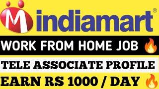 Work From Home jobs | Earn 1000Rs/Day  | Indiamart Hiring | Any graduation/post graduation apply