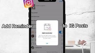 How to Add Reminder to Instagram Posts | New Instagram Update 2022