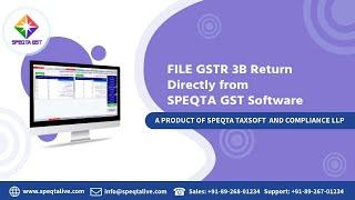 GSTR 3B Return Filing from Speqta GST Software