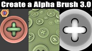 How to Create a Alpha Brush | Sculpting Brush | Blender 3.0