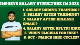 INFOSYS SALARY AFTER/DURING TRAINING | HPI/TPI | SALARY AFTER RELEASE EMAIL | HIRING CYCLES OF INFY