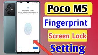 Poco m5 fingerprint screen lock/Poco m5 fingerprint kaise kagaen/fingerprint setting