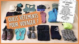 QUELS VÊTEMENTS CHOISIR POUR VOYAGER ?