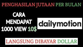 CARA MENAMBAHKAN PENAYANGAN PADA DAILYMOTION ‼️KEJAR DOLLAR