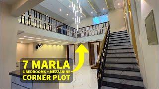 7 Marla Corner House for sale with 6 Bedrooms + Mezzanine | Bahria Town Phase 8 Rawalpindi