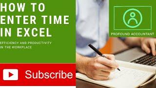 How to enter time in excel with shortcut|| MS Excel