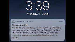 Wireless Emergency Alerts (WEA) by NDRRMC - Philippines